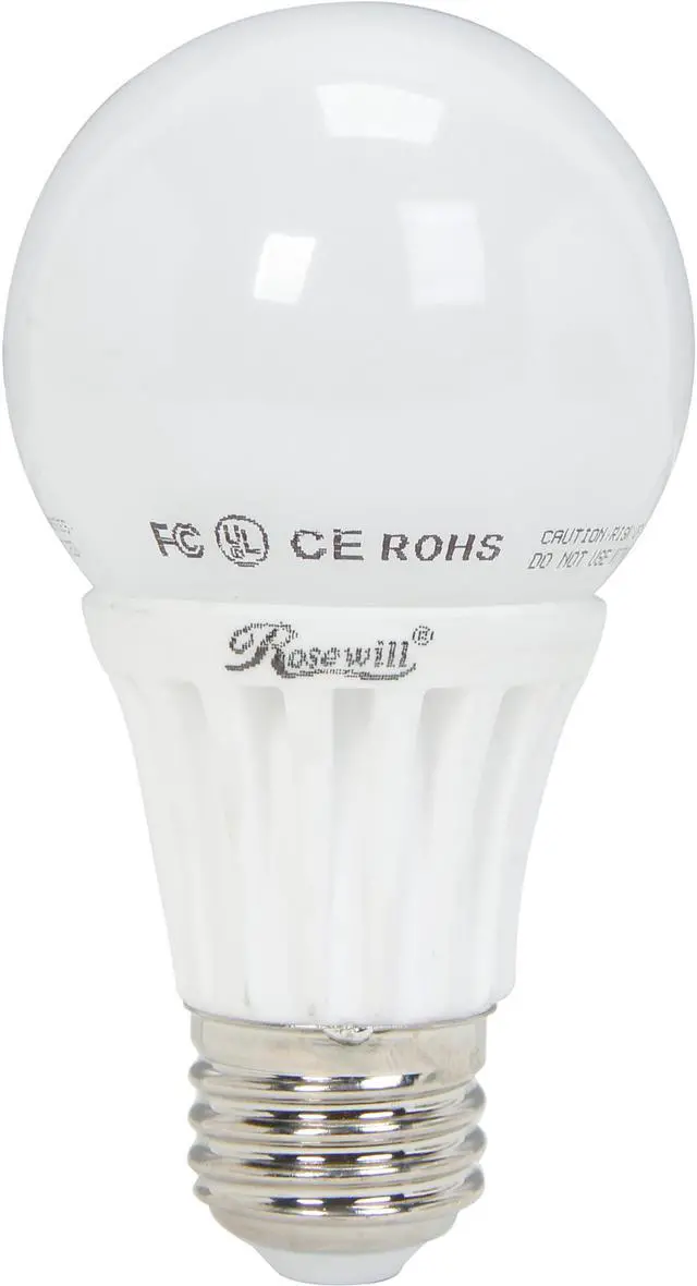 Main image of ROSEWILL RL-W95001, A19 Non-Dimmable LED Light Bulb, E26 Base, 8.2 W, 60 W Replace, 800 Lumens UL CE RoHS, 5000 K, Cool White, Wide Beam Angle 230 Degres