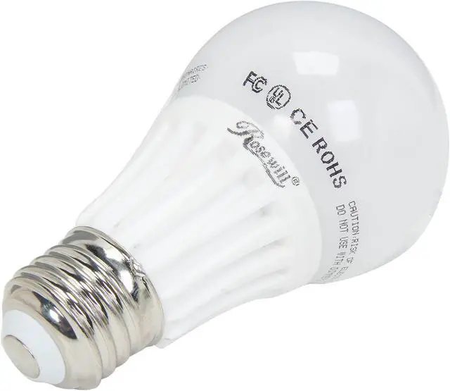 Alt view image 2 of 5 - ROSEWILL RL-W95001, A19 Non-Dimmable LED Light Bulb, E26 Base, 8.2 W, 60 W Replace, 800 Lumens UL CE RoHS, 5000 K, Cool White, Wide Beam Angle 230 Degres
