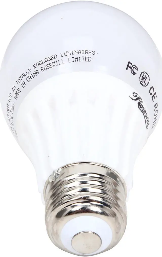 Alt view image 3 of 4 - ROSEWILL RL-W93001, A19 Non-Dimmable LED Light Bulb, E26 Base, 8.2W, 55W Replace, 660 Lumens, UL CE RoHS, 3000K Warm White, Wide Beam Angle 230 Degree