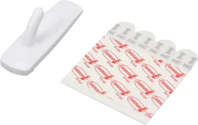 Alt view image 4 of 5 - Dymo Medium Utility Hooks Value Pack, White, 6 hooks, 12 strips - OEM