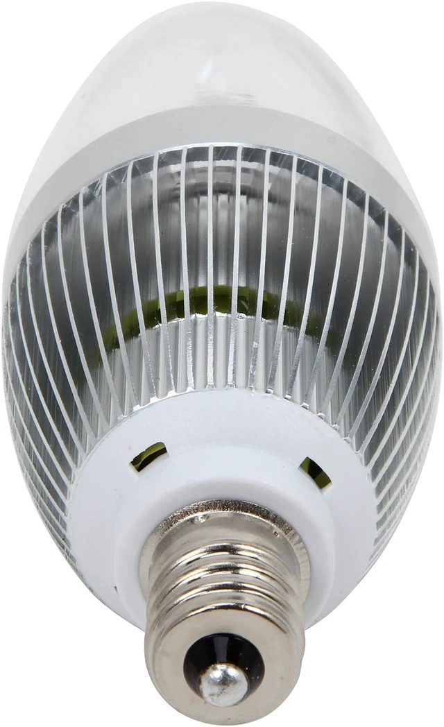 Alt view image 3 of 4 - HitLights LED_CLCW3WE12 25 W Equivalent 3 Watt Cool White Candelabra LED Light Bulb, E12 Base