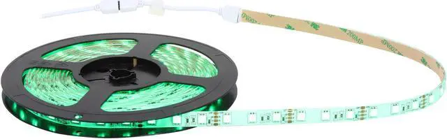 Alt view image 2 of 5 - HitLights Weatherproof RGB Color Changing SMD5050 High Density LED Light Strip Kit - 300 LEDs, 16.4 Ft Roll, Includes 60W Adapter and 44 Key Remote Controller - Color Change, 314 Lumens per foot, IP65