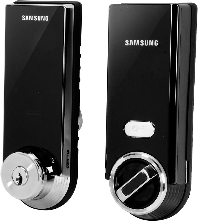 Alt view image 2 of 6 - Samsung Ezon Electronic Digital Deadbolt Lock (US version) SHS-3320 (A Grade Samsung Recertified)