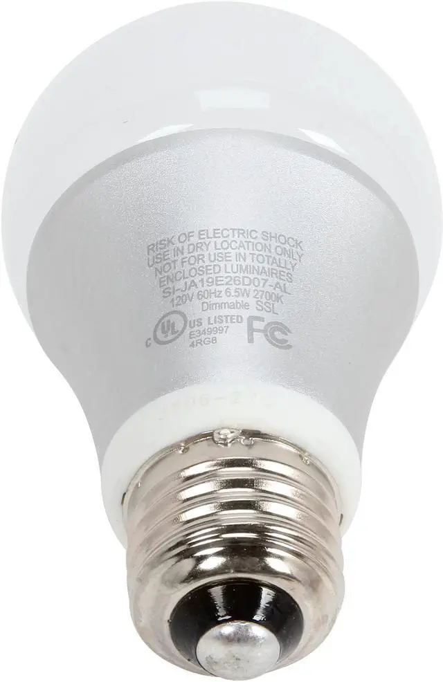 Alt view image 3 of 5 - SunSun Lighting A19 LED Light Bulb / E26 Base / 6.5W / 40W Replace / 450 Lumen / Dimmable / UL / 2700K / Warm White