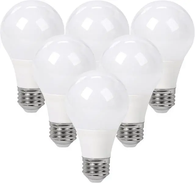 Main image of SunSun Lighting A19 40w Replacement LED light Bulbs, E26, 470 Lumen, Non-Dimmable, 240 Angle, 3000k, Soft White, UL Listed, Pack of 6