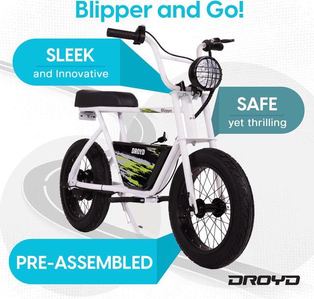 Alt view image 3 of 7 - Droyd Blipper Electric Mini Bike - For Kids 13 and Up 12.5 MPH and 12.5Miles