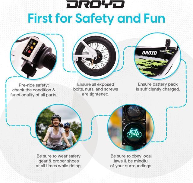 Alt view image 4 of 7 - Droyd Blipper Electric Mini Bike - For Kids 13 and Up 12.5 MPH and 12.5Miles