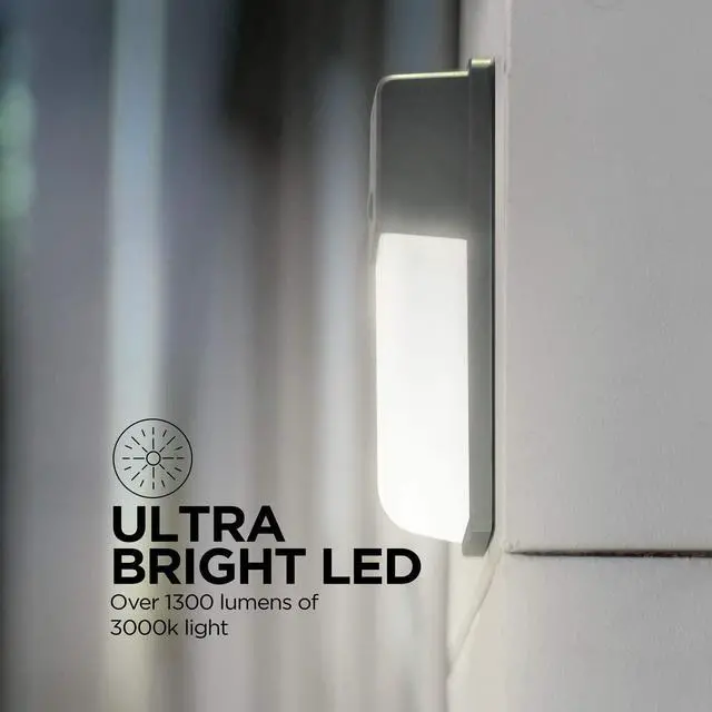 Alt view image 3 of 7 - Home Zone Security ES06570V LED Wall Pack Light - Outdoor Hardwired Dusk to Dawn Ultra Bright 5000K Daylight LED Wall Light