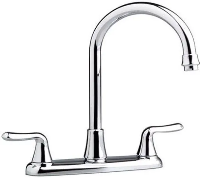 Main image of American Standard 4275.550.002 Colony Soft Two-Handle Gooseneck Kitchen Faucet Polished Chrome