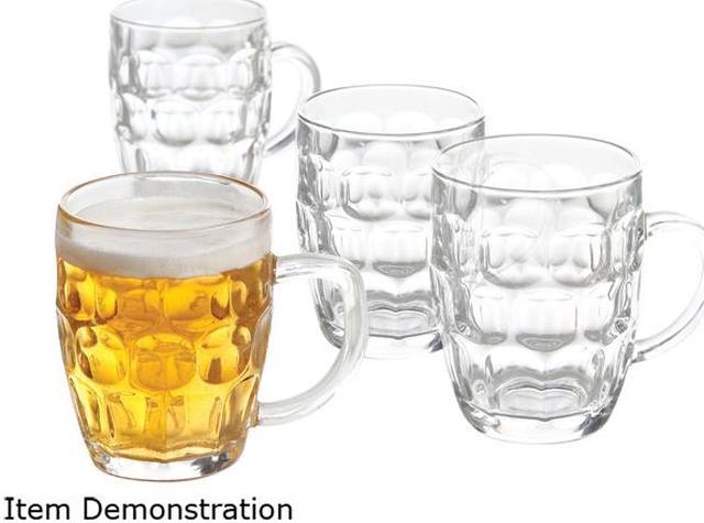 General Store 4 Piece 18 oz. Glass Beer Mug Set