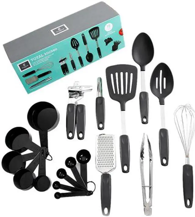 Main image of Gibson Home Chefs Better Basics 18 Piece Gadgets & Tools Combo Set, Black