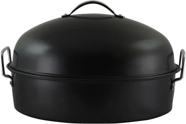Main image of Gibson Home 90008.01 Kenmar High Dome Oval Roaster, Black