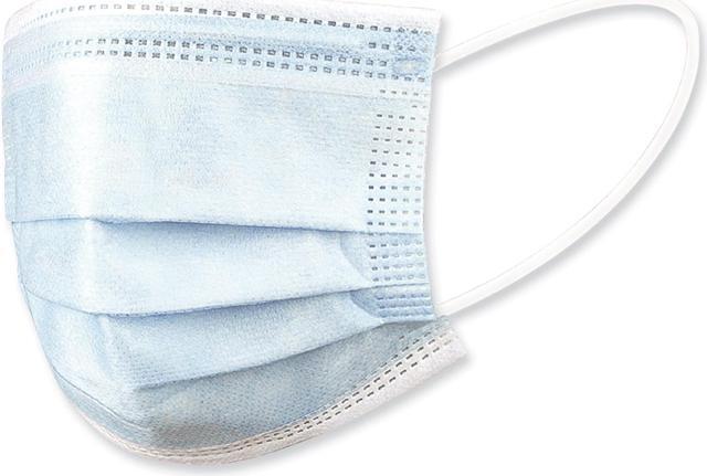Three-Ply General Use Face Mask, Blue, 50/Box, 40 Boxes/Carton