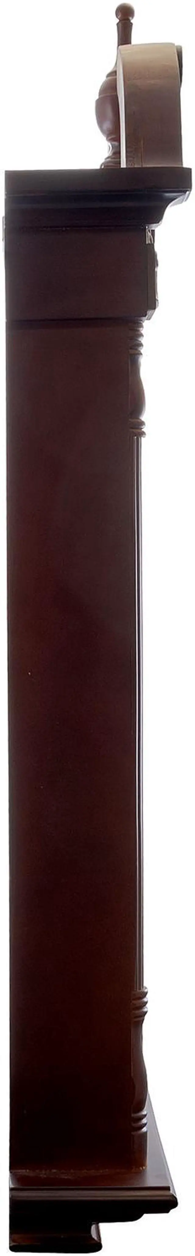 Alt view image 3 of 7 - Bedford Clock Collection 38 Inch Chiming Pendulum Wall Clock in Cherry Oak Finish