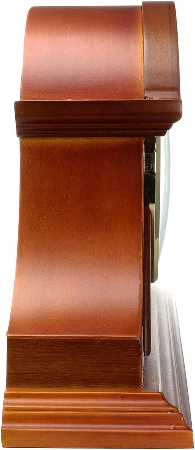 Alt view image 2 of 6 - Bedford Clock Collection Mahogany Cherry Mantel Clock with Chimes