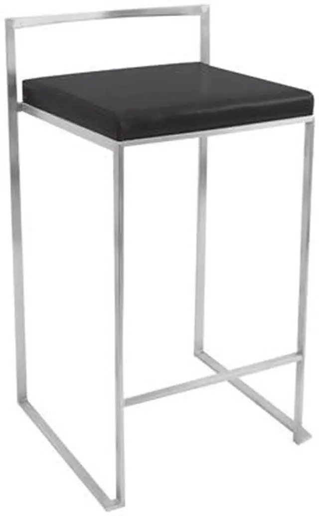 Main image of LumiSource Black Fuji Counter Stool