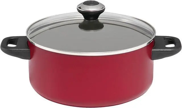 Alt view image 4 of 4 - Paula Deen Signature Dishwasher Safe Nonstick 11-Piece Cookware Set, Red