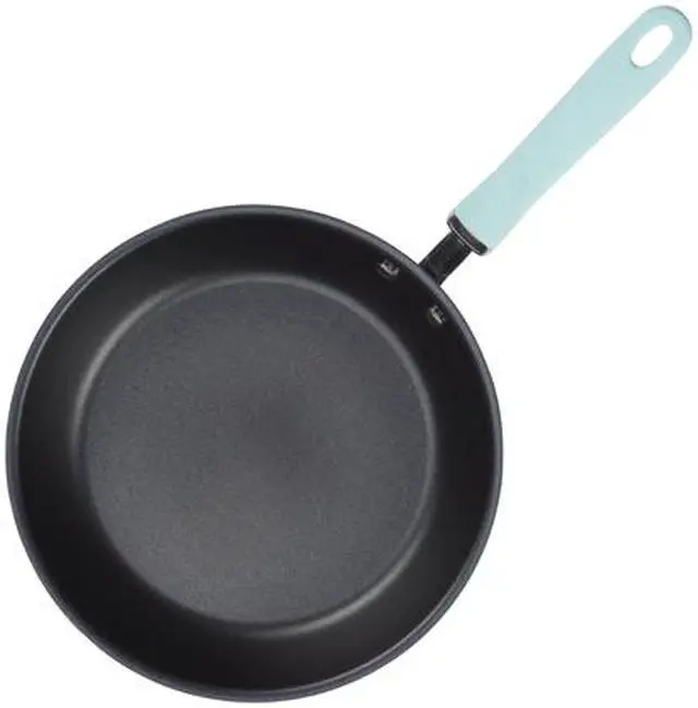 Alt view image 4 of 6 - Rachael Ray Create Delicious Hard-Anodized Aluminum Nonstick Cookware Set, 11-Piece, Light Blue Handles
