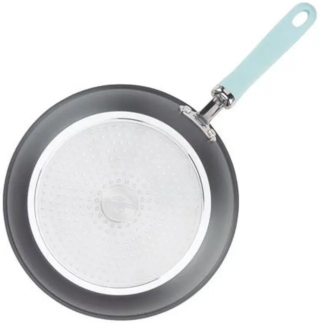 Alt view image 5 of 6 - Rachael Ray Create Delicious Hard-Anodized Aluminum Nonstick Cookware Set, 11-Piece, Light Blue Handles