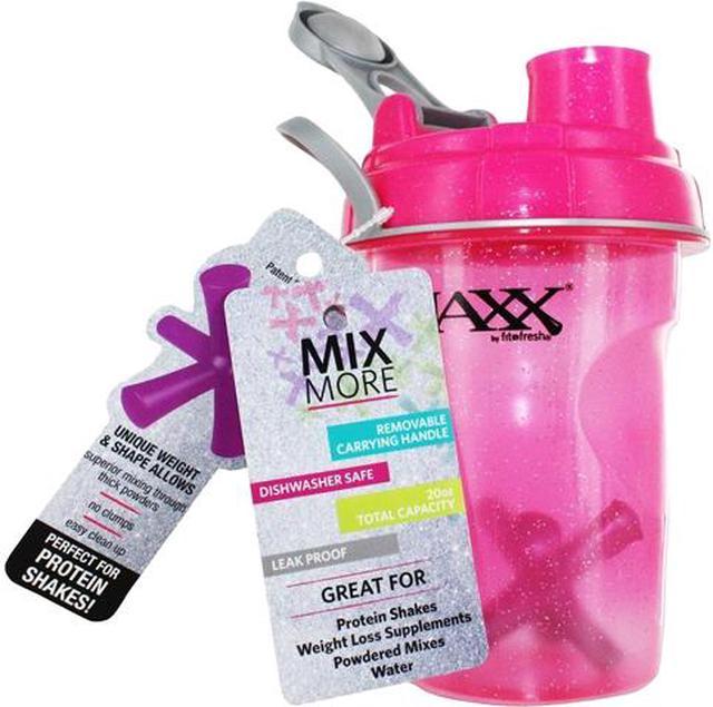  Protein Shaker Bottle Pink 20 Oz