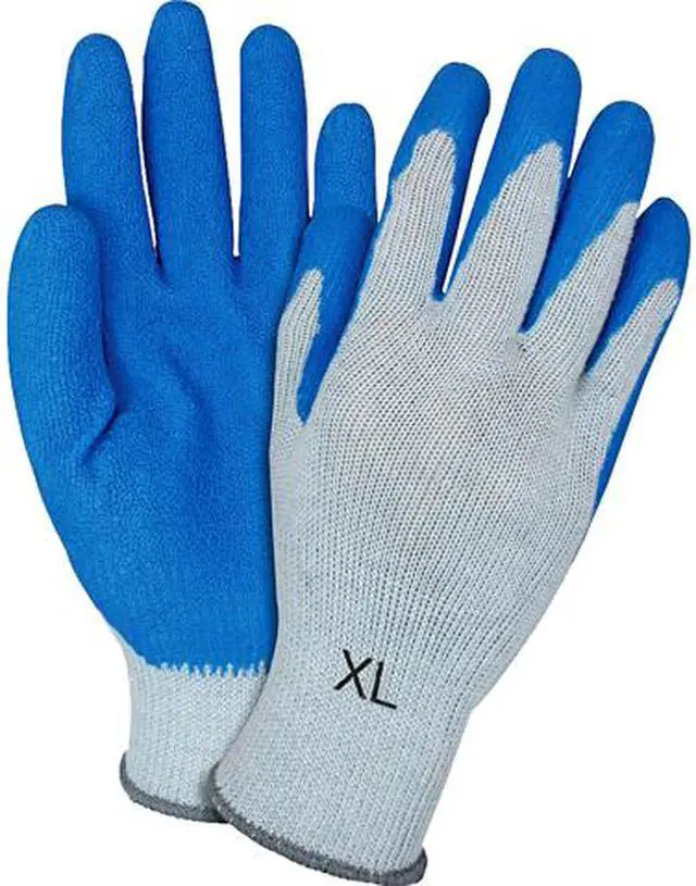 Main image of The Safety Zone GRSLXL Blue/Gray Coated Knit Gloves - X Large GRSLXL