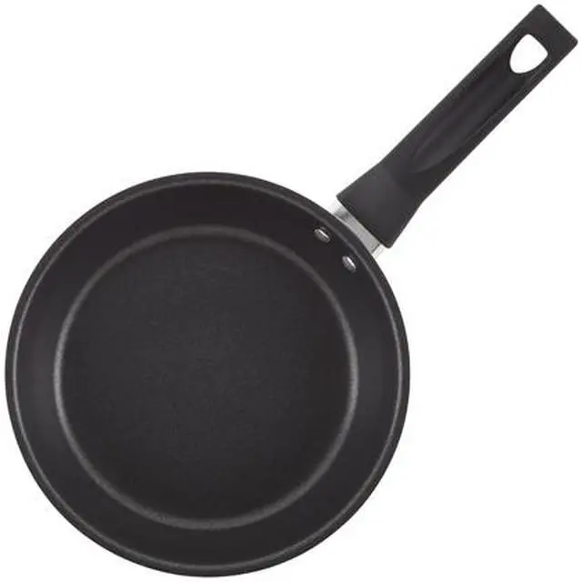 Alt view image 2 of 6 - Farberware Advantage PowerDiamond Nonstick Aluminum Cookware Set, 14-Piece, Black
