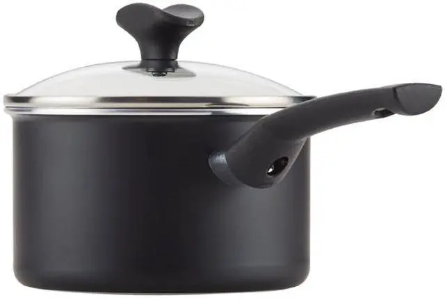 Alt view image 4 of 6 - Farberware Advantage PowerDiamond Nonstick Aluminum Cookware Set, 14-Piece, Black