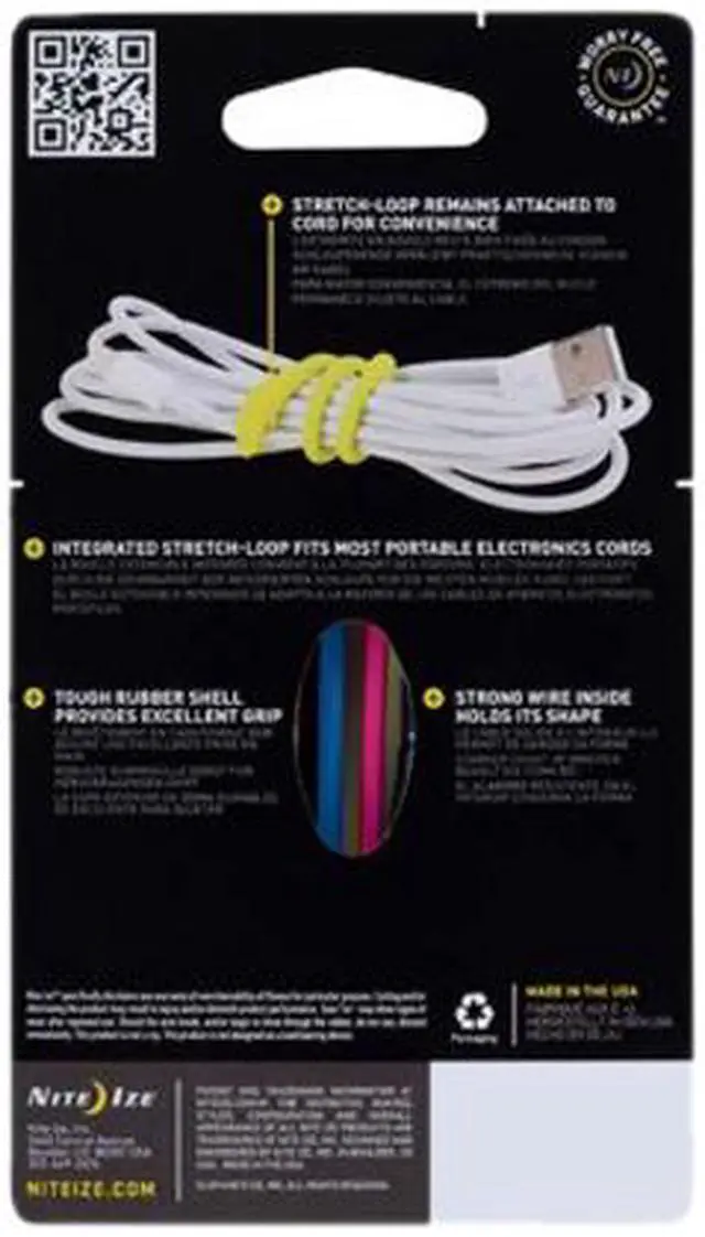 Alt view image 2 of 2 - Nite Ize GTK6-A1-4R7 Gear Tie Cordable Twist Tie 6 in. - 4 Pack - Assorted