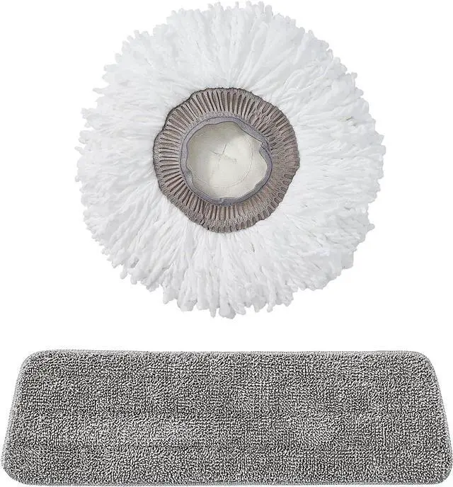Alt view image 2 of 6 - True & Tidy 2pc Mop Pad Replacement Set for SPRAY-360 Clean Everywhere Spray Mop Kit