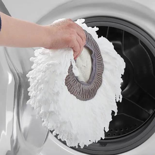 Alt view image 3 of 4 - True & Tidy 2pc Round Mop Pad Replacement Set for SPRAY-360 Clean Everywhere Spray Mop Kit