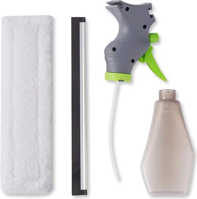 Alt view image 4 of 9 - True & Tidy Glass Cleaner Spray Bottle with Built-in Squeegee