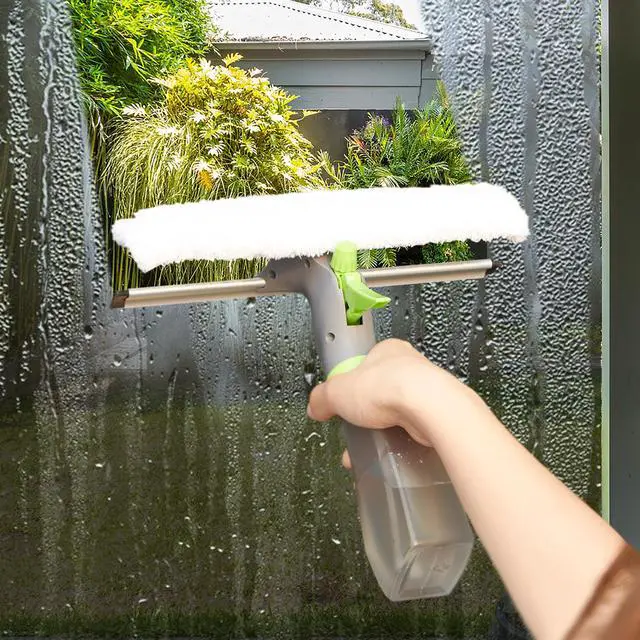 Alt view image 8 of 9 - True & Tidy Glass Cleaner Spray Bottle with Built-in Squeegee