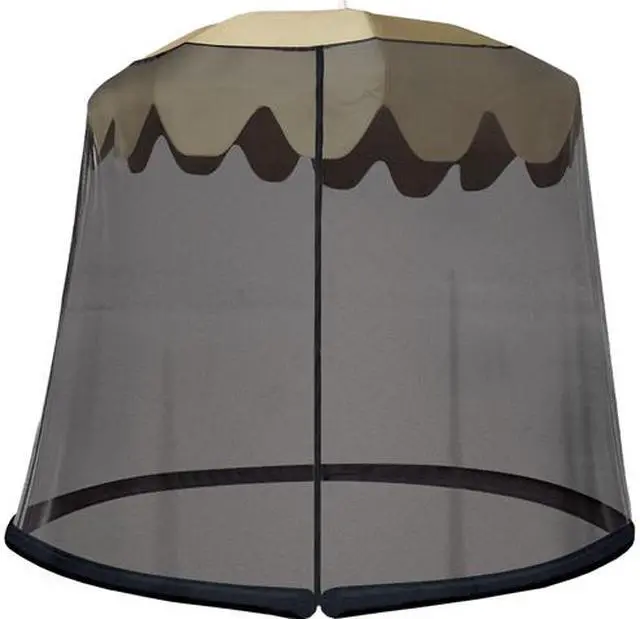 Main image of Ideaworks Outdoor 9-Foot Umbrella Table Screen, Black