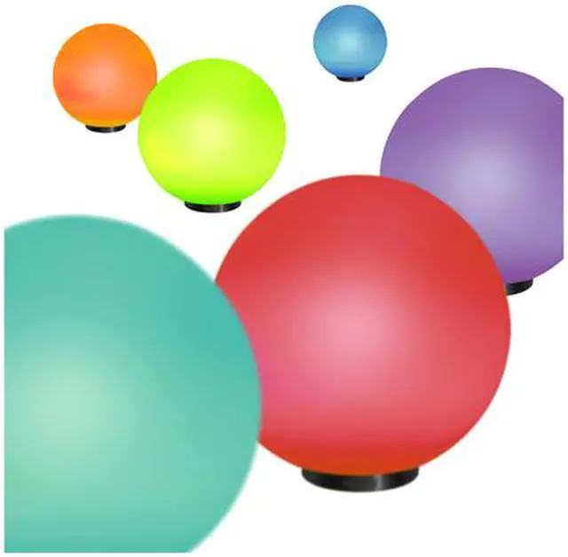 Alt view image 3 of 4 - ENHANCE Color Changing Mood Light 7.9" Energy Lamp with Remote , Battery or AC Adapter Power & Glass Design- Perfect for Yoga , Meditation , Therapy & More
