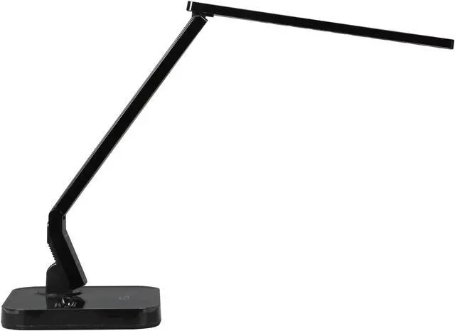 Alt view image 3 of 8 - Euri Lighting EL-04B Luxury LED Desk Lamp with Android Docking Station, Black
