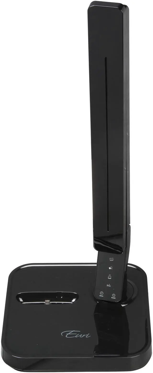Alt view image 7 of 8 - Euri Lighting EL-04B Luxury LED Desk Lamp with Android Docking Station, Black