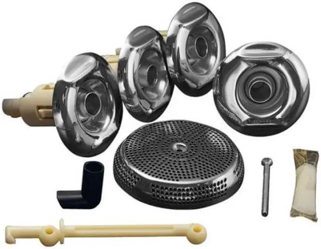 Main image of KOHLER K-9694-CP Flexjet Whirlpool Trim Kit with Four Jets, Polished Chrome