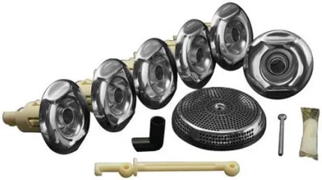 Main image of KOHLER K-9696-CP Flexjet Whirlpool Trim Kit with Six Jets, Polished Chrome