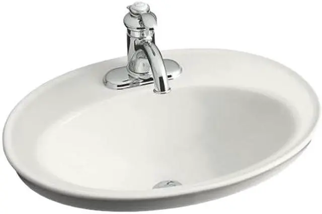 Main image of KOHLER K-2075-1-0 Serif Self-rimming Lavatory With Single-hole Faucet Drilling