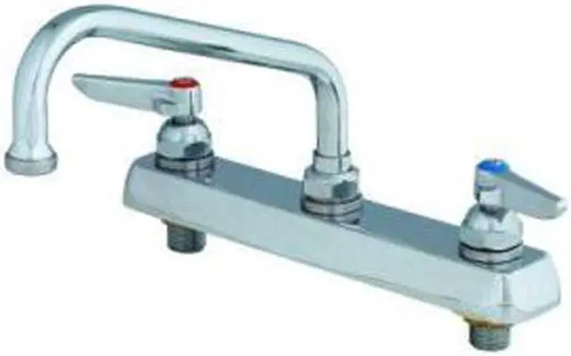 Main image of T&S Brass B-1121 8" Centerset Workboard Faucet Swing Nozzle Chrome