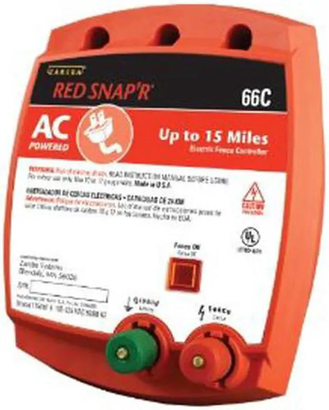 Main image of Zareba 66C Red Snap'r 15 Mile AC Solid State Fence Charger