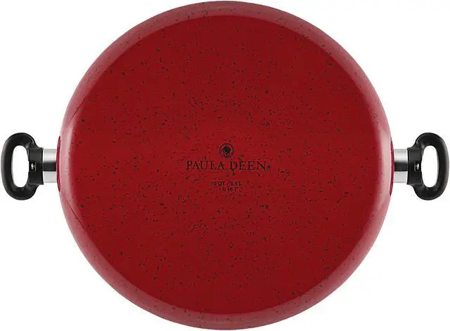 Alt view image 3 of 3 - Paula Deen Riverbend Aluminum Nonstick Covered Family Gathering Pan / Large Jumbo Cooker, 10-Quart, 13.75-Inch
