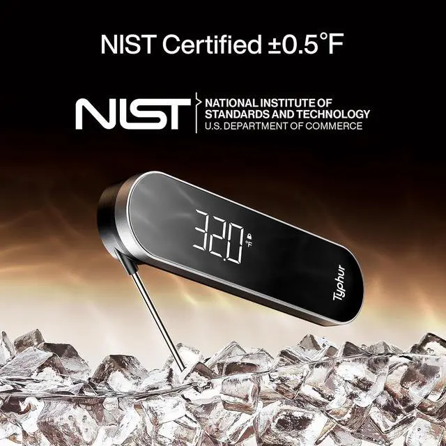Alt view image 4 of 6 - Typhur InstaProbe Core 0.5 Sec Instant Read Meat Thermometer Digital with Readable Display in Sunlight for Cooking, Professional Thermometer with IP67 Waterproof for Grill, BBQ, Cooking, Smoker