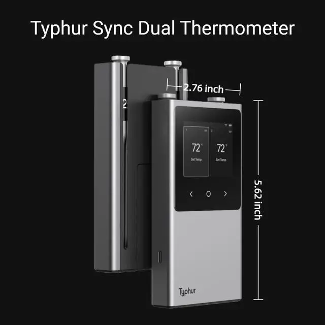Alt view image 2 of 9 - Typhur Sync Dual WT03 Smart WiFi Wireless Meat Thermometer