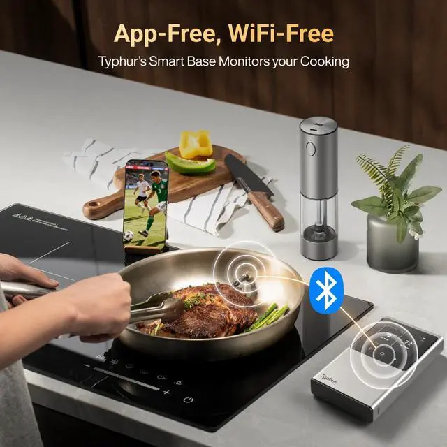 Alt view image 7 of 9 - Typhur Sync Dual WT03 Smart WiFi Wireless Meat Thermometer
