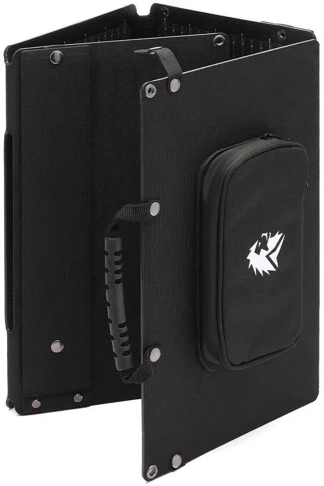 Alt view image 2 of 6 - Lion Energy - Lion 50W LW (Light Weight) 5V/9V/12V portable solar panel - lightweight (3.5 lbs) w/ build in USB-A and USB-C ports