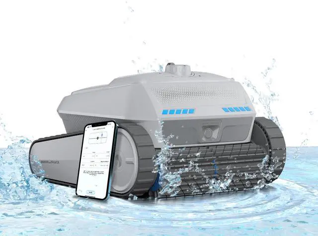 Alt view image 2 of 20 - AIRROBO All-In-1 Pool Cleaner + Surface Skimmer (Floor, Walls, Waterline and Surface Cleaning),150min Runtime
