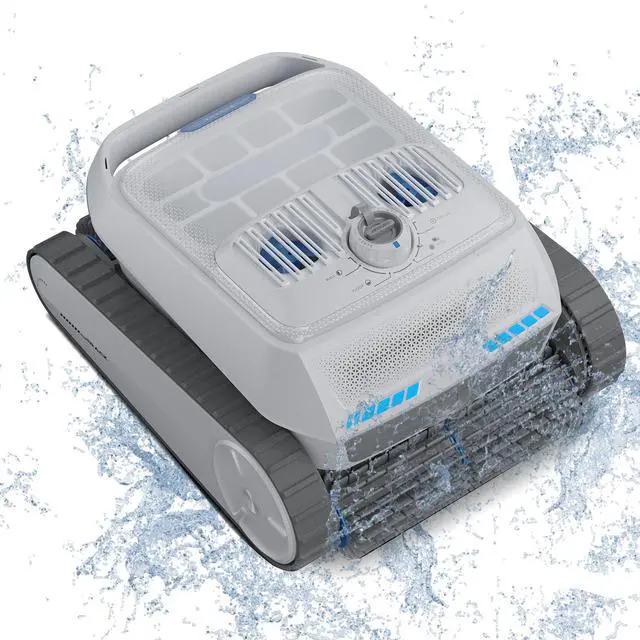 Alt view image 3 of 20 - AIRROBO All-In-1 Pool Cleaner + Surface Skimmer (Floor, Walls, Waterline and Surface Cleaning),150min Runtime