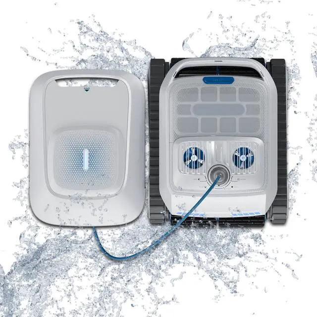 Alt view image 4 of 20 - AIRROBO All-In-1 Pool Cleaner + Surface Skimmer (Floor, Walls, Waterline and Surface Cleaning),150min Runtime