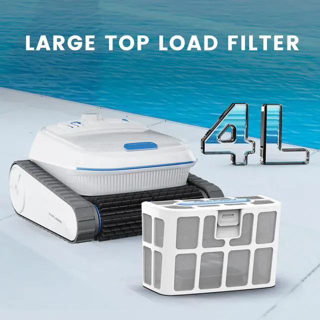 Alt view image 17 of 20 - AIRROBO All-In-1 Pool Cleaner + Surface Skimmer (Floor, Walls, Waterline and Surface Cleaning),150min Runtime